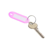 100pcs Removable Waterproof Key Tags ID Name Card Tags Mark Label Blue