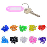 100pcs Removable Waterproof Key Tags ID Name Card Tags Mark Label Blue