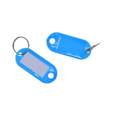 100pcs Removable Waterproof Key Tags ID Name Card Tags Mark Label Blue