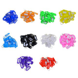 100pcs Removable Waterproof Key Tags ID Name Card Tags Mark Label Blue