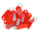 100pcs Removable Waterproof Key Tags ID Name Card Tags Mark Label Red