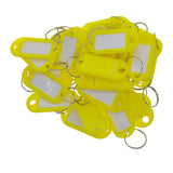 100pcs Removable Waterproof Key Tags ID Name Card Tags Mark Label Yellow