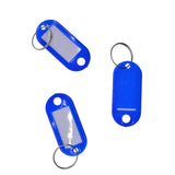 100pcs Removable Waterproof Key Tags ID Name Card Tags Mark Label Royal Blue