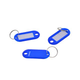100pcs Removable Waterproof Key Tags ID Name Card Tags Mark Label Royal Blue