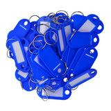 100pcs Removable Waterproof Key Tags ID Name Card Tags Mark Label Royal Blue
