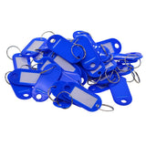 100pcs Removable Waterproof Key Tags ID Name Card Tags Mark Label Royal Blue