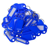 100pcs Removable Waterproof Key Tags ID Name Card Tags Mark Label Royal Blue