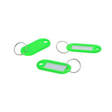 100pcs Removable Waterproof Key Tags ID Name Card Tags Mark Label Green