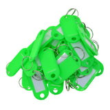 100pcs Removable Waterproof Key Tags ID Name Card Tags Mark Label Green