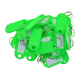 100pcs Removable Waterproof Key Tags ID Name Card Tags Mark Label Green
