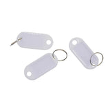 100pcs Removable Waterproof Key Tags ID Name Card Tags Mark Label White