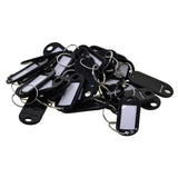 100pcs Removable Waterproof Key Tags ID Name Card Tags Mark Label Black
