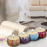 Maxbell 4 Pieces Scented Candles Gift Set Natural Soy Wax Portable Travel Tin Candle