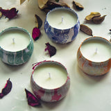 Maxbell 4 Pieces Scented Candles Gift Set Natural Soy Wax Portable Travel Tin Candle