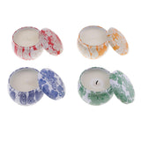 Maxbell 4 Pieces Scented Candles Gift Set Natural Soy Wax Portable Travel Tin Candle