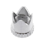 Maxbell 2pcs Brass Airbrush Crown Shape Needle Cap Air Brush Accessories Part Silver