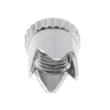 Maxbell 2pcs Brass Airbrush Crown Shape Needle Cap Air Brush Accessories Part Silver