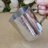 Maxbell Multi-purpose 350ml Stainless Steel Candle Making Pitcher Frothing Cup Milk Frothing Pitcher Creamer Frothing Pitcher Measurements on Both Sides - Aladdin Shoppers