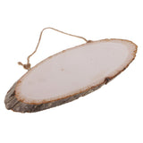 Maxbell Large Oval Natural Wood Log Slice Tree Bark Slices Decorative Wedding Sign Plaque RUSTIC Handing Decorations DIY Pyrography Art - Aladdin Shoppers