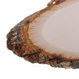 Maxbell Large Oval Natural Wood Log Slice Tree Bark Slices Decorative Wedding Sign Plaque RUSTIC Handing Decorations DIY Pyrography Art - Aladdin Shoppers