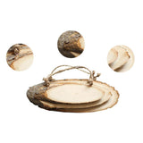 Maxbell Large Oval Natural Wood Log Slice Tree Bark Slices Decorative Wedding Sign Plaque RUSTIC Handing Decorations DIY Pyrography Art - Aladdin Shoppers