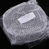 Maxbell 10 Yard 8 Rows Silver Diamond Mesh Wrap Roll Rhinestone Ribbon Sewing Trim Embellishment for Party Decoration, Wedding Cake, Art Craft 4cm Wide - Aladdin Shoppers