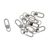 Maxbell 10 Pieces Alloy Small Swivel Clasps Lanyard Snap Hook Lobster Claw Clasp Clips Keychain Key Ring Jewelry Findings - Aladdin Shoppers