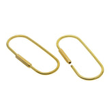 Maxbell 2 Set Gold Mini Key Chain Making Carabiner, Screw Locking Carabiner Keychain Key Rings DIY Craft Accessories - Multi-purpose and Fashionable - Aladdin Shoppers