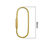 Maxbell 2 Set Gold Mini Key Chain Making Carabiner, Screw Locking Carabiner Keychain Key Rings DIY Craft Accessories - Multi-purpose and Fashionable - Aladdin Shoppers