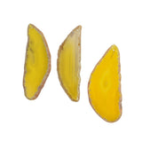 Maxbell 6Pc 2-3" Lemon Yellow Agate Slices Quartz Crystal Pendant Jewelry DIY Making - Aladdin Shoppers