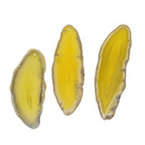 Maxbell 6Pc 2-3" Lemon Yellow Agate Slices Quartz Crystal Pendant Jewelry DIY Making - Aladdin Shoppers