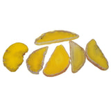 Maxbell 6Pc 2-3" Lemon Yellow Agate Slices Quartz Crystal Pendant Jewelry DIY Making - Aladdin Shoppers