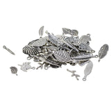 Maxbell 100g/Pack Alloy Assorted Leaves Pendants Charms Handmade Accessory for DIY Necklace Earrings Wedding Bridal Hair Jewelry - Aladdin Shoppers