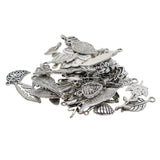 Maxbell 100g/Pack Alloy Assorted Leaves Pendants Charms Handmade Accessory for DIY Necklace Earrings Wedding Bridal Hair Jewelry - Aladdin Shoppers