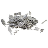 Maxbell 100g/Pack Alloy Assorted Leaves Pendants Charms Handmade Accessory for DIY Necklace Earrings Wedding Bridal Hair Jewelry - Aladdin Shoppers