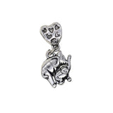 Maxbell 50 Piece Silver Alloy Elephants Pendant Charms for Jewelry Making DIY Mother's Day Necklace Bracelet Earrings Craft - Aladdin Shoppers