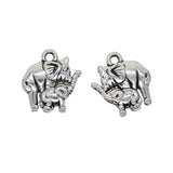 Maxbell 50 Piece Silver Alloy Elephants Pendant Charms for Jewelry Making DIY Mother's Day Necklace Bracelet Earrings Craft - Aladdin Shoppers