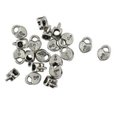 Maxbell 30 Piece Antique Silver Alloy Heart Lock Large Hole Beads with Bails Hanger Charms for DIY Necklace Bracelet Jewelry Making Beading Craft - Aladdin Shoppers