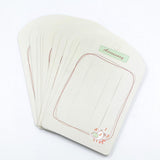 Maxbell 2x20Pcs Bird Pattern Hair Clip Display Cards Jewelry Tags Kraft Holders Papery