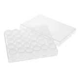 Maxbell Plastic Storage Container Set Beads Storage Boxes & Organizers Transparent Bottles 30 Slots 6g Make Up Cosmetic Organizer Storage Box - Aladdin Shoppers