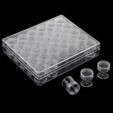 Maxbell Plastic Storage Container Set Beads Storage Boxes & Organizers Transparent Bottles 30 Slots 6g Make Up Cosmetic Organizer Storage Box - Aladdin Shoppers