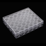 Maxbell Plastic Storage Container Set Beads Storage Boxes & Organizers Transparent Bottles 30 Slots 6g Make Up Cosmetic Organizer Storage Box - Aladdin Shoppers