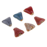 Maxbell 2x50 Pieces Flower Glaze Ceramic Beads Porcelain Bead for DIY Bracelet 15mm