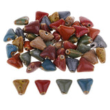 Maxbell 3x50 Pieces Flower Glaze Ceramic Beads Porcelain Bead for DIY Bracelet 15mm