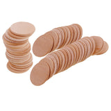 70 Pieces Blank Round Unfinished Wood Embellishments for Art DIY Crafts 36mm