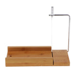 2Pcs Wooden Soap Cutter with Wire Slicer Soap Making Loaf Silicone Mold