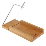 2Pcs Wooden Soap Cutter with Wire Slicer Soap Making Loaf Silicone Mold
