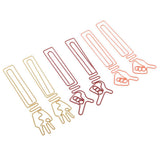 Maxbell 6 Pieces Creative Hand Gestures Shaped Paper Clips School Office Stationery Student Supplies Multi-Color Decorative Memo Clips - Aladdin Shoppers