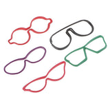 Maxbell 5 Pieces Creative Glasses Shaped Paper Clips School Office Stationery Student Supplies Multi-Color Decorative Memo Clips - Aladdin Shoppers