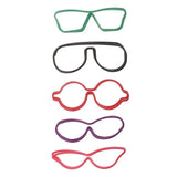 Maxbell 5 Pieces Creative Glasses Shaped Paper Clips School Office Stationery Student Supplies Multi-Color Decorative Memo Clips - Aladdin Shoppers